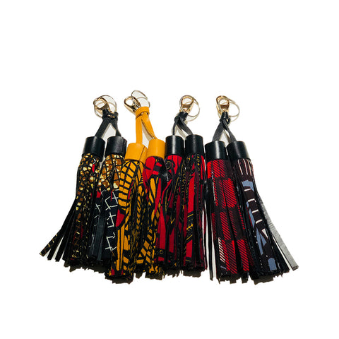 Fringe Ankara Bag Chain/Key Chain - Idong Harrie