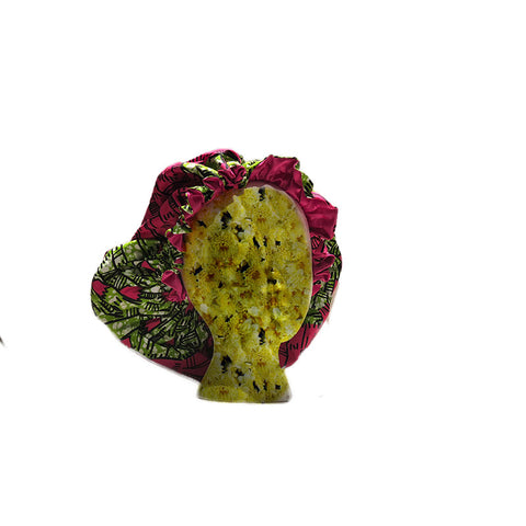 Jumbo Satin Lined Ankara Bonnet - Accessories by Deke Johnson