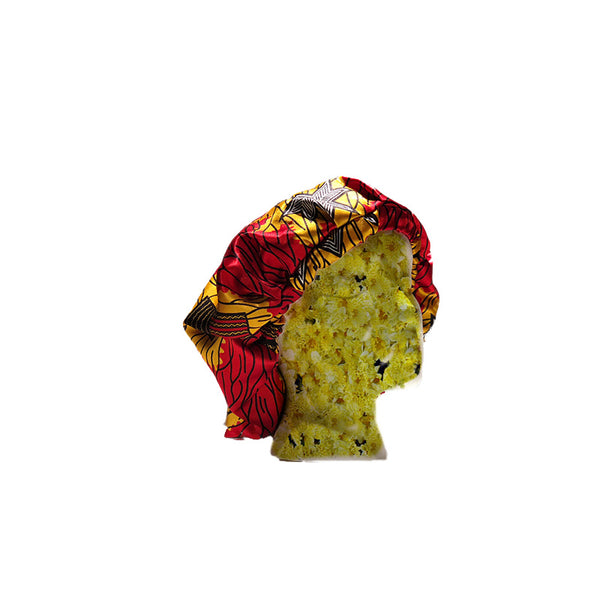 Satin Ankara Print Bonnets - Adorn by Kace